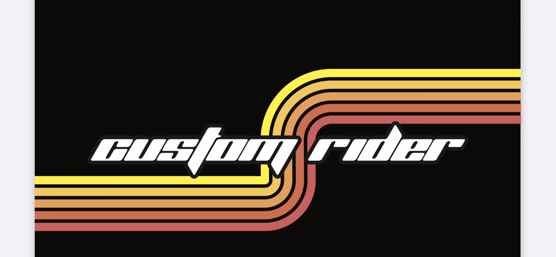 Custom rider logo